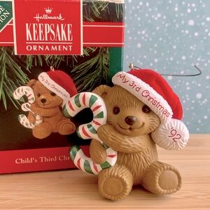 Hallmark Keepsake Ornament * Child’s Third Christmas * 1992